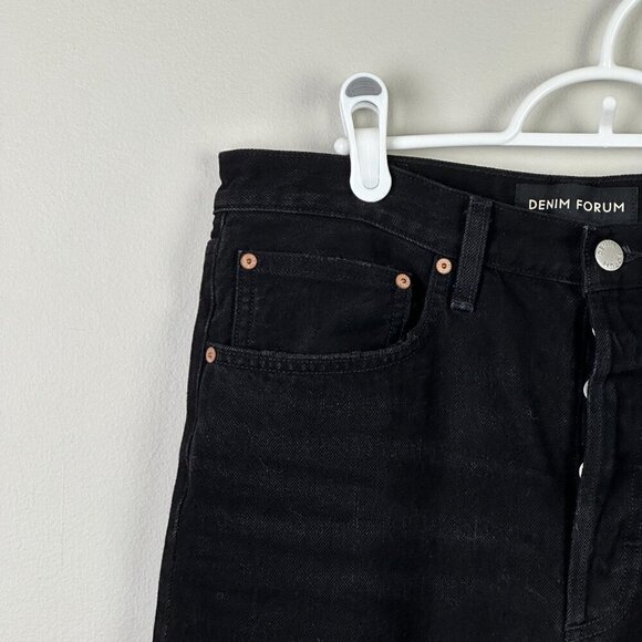 Denim Forum Joni High Rise Loose Jeans Black - Picture 4 of 11